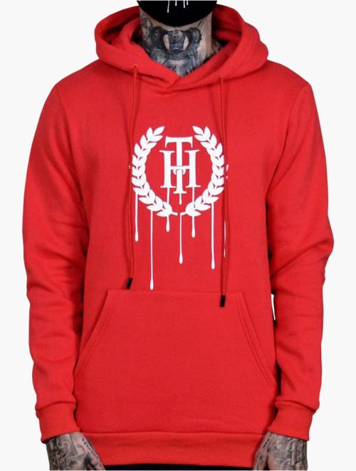 The Hideout Clothing Red Dripping Essentials Pull Over Hoodie 2