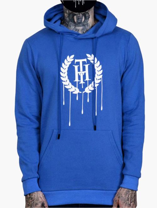 The Hideout Clothing Blue Dripping Essentials Pull Over Hoodie 2