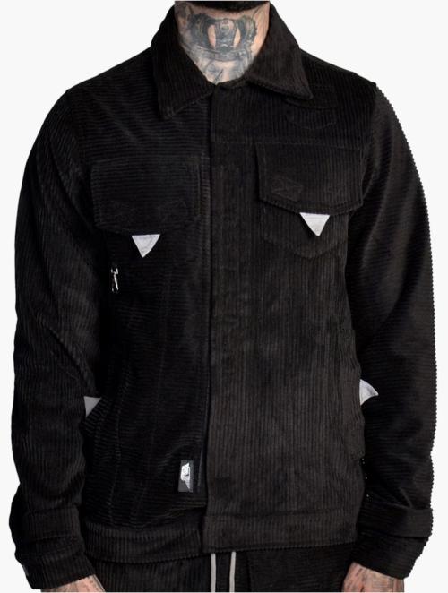 The Hideout Clothing Black Psychedelic Corduroy Jacket