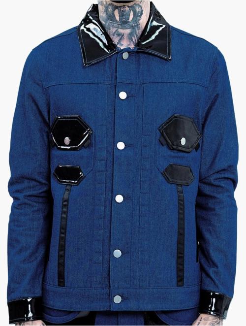 The Hideout Clothing Blue Octagon Denim Jacket