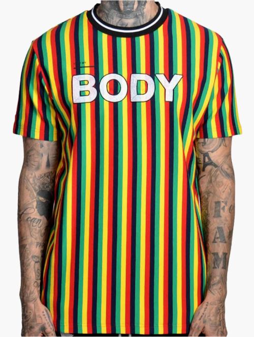 The Hideout Clothing Multi Body Soul Vertical Stripes Tee