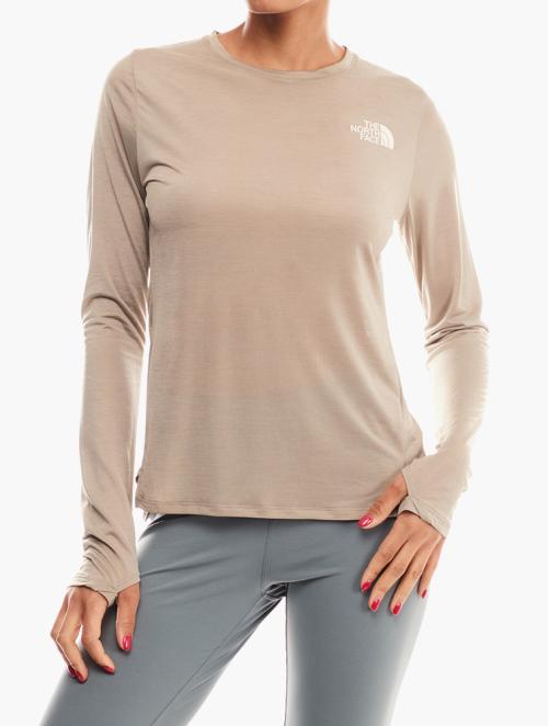 The North Face Mineral Grey Up With The Sun Long Sleeve Top