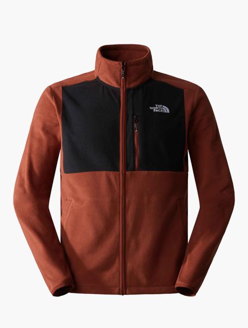 The North Face Brandy Brown & Tnf Black Homesafe Full Zip Fleece Hoodie