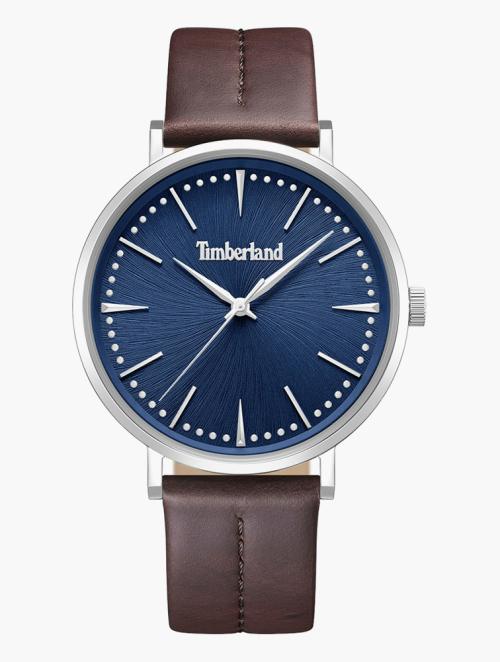 Timberland Brown & Navy Leather Watch