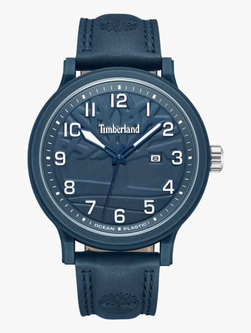 Timberland Navy Blue Leather Driscoll Watch