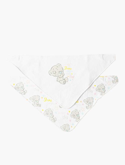 Tiny Tatty Teddy Infants White Tiny Tatty Teddy Bandana Bibs Set