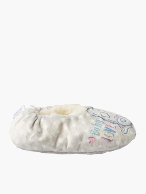 Tiny Tatty Teddy White Baby Tiny Tatty Teddy Sherpa Slipper 18-24 Mos