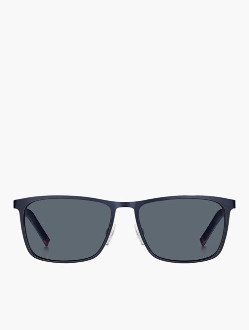 Tommy Hilfiger Matte Blue Red Rectangular Sunglasses