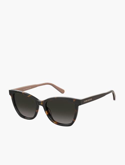 Tommy Hilfiger Brown Shaded Cat Eye Sunglasses