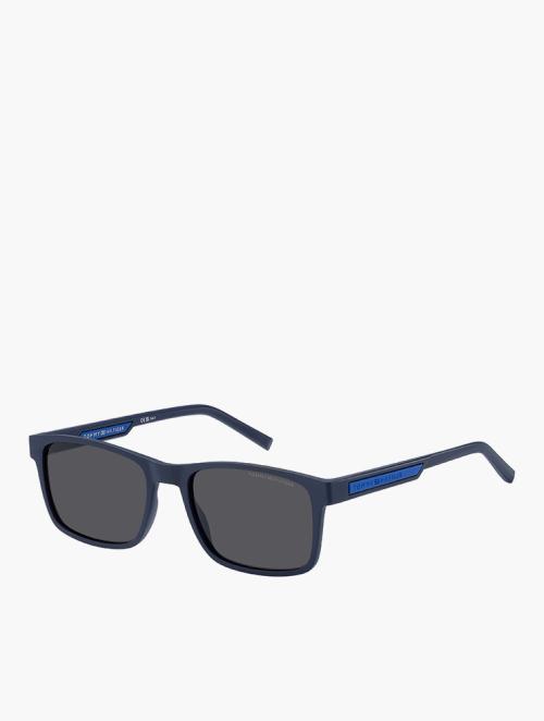 Tommy Hilfiger Matte Blue Rectangular Sunglasses