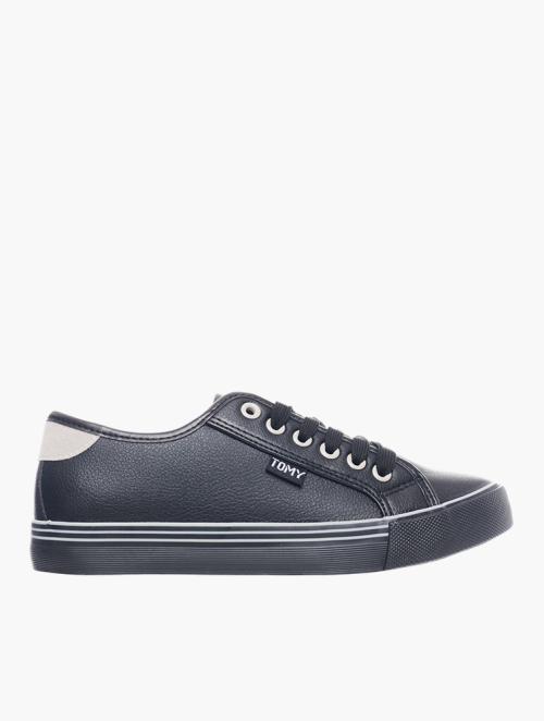 Tomy Takkies Black Ebony Lace-Up Sneakers