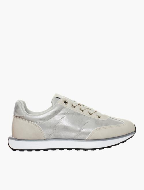 TomTom Grey & Silver Lace-Up Sneakers