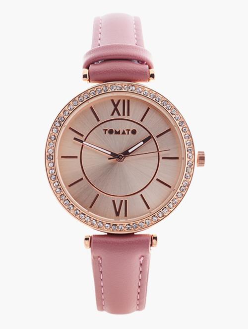 Tomato All Rose Gold Mink Watch