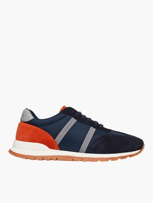 Tread + Miller Navy Suede & Nylon Combo Sport Shoes