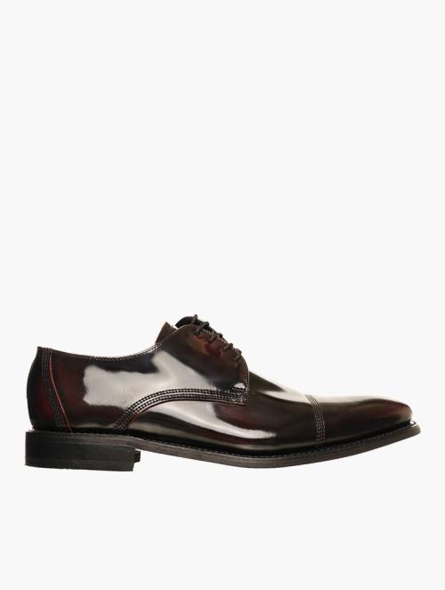 Tread + Miller Burgundy Lace Up Toe Cap  Formal Shoes