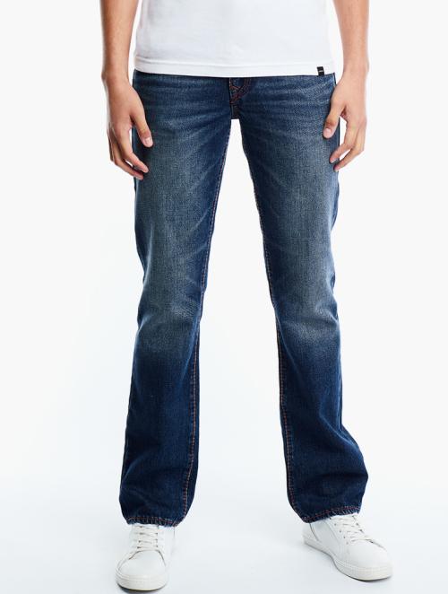 True Religion Dark Wash Straight Leg Jeans