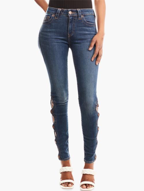 True Religion Blue Skinny Full Length Jeans