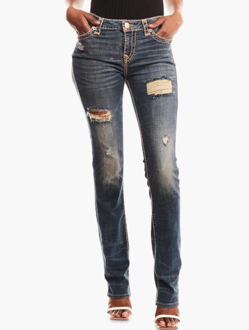 True Religion Navy Full Length Jeans