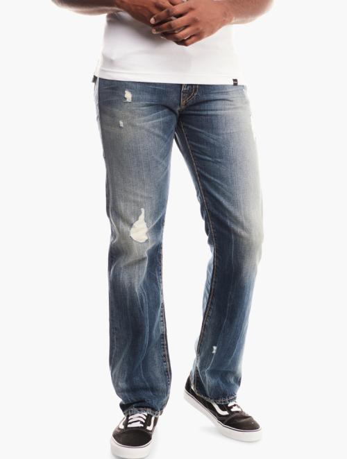 True Religion Mid Wash Full Length Jeans