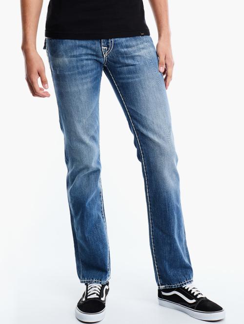 True Religion Indigo Wash Full Length Jeans
