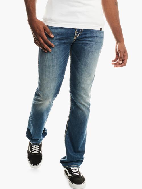 True Religion Mid Wash Full Length Jeans