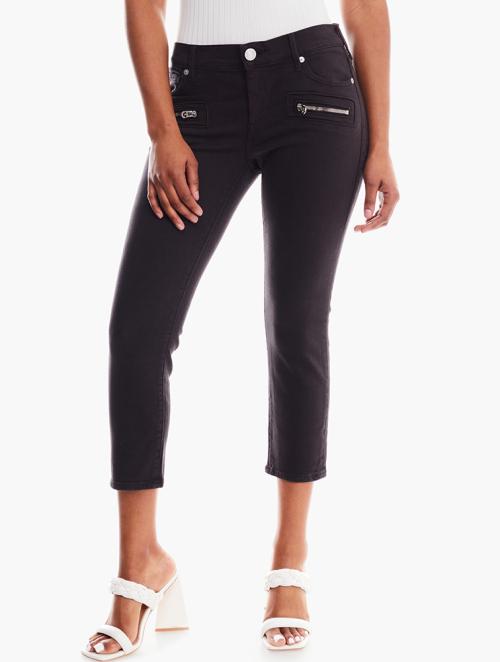 True Religion Black Zipped Pockets Jean