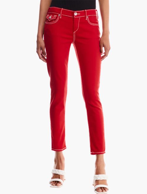 True Religion Red Skinny Jeans