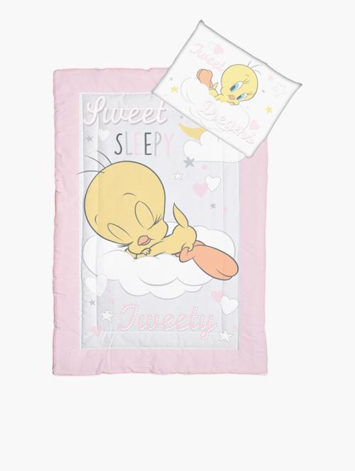 Tweety Pink Cot Comforter