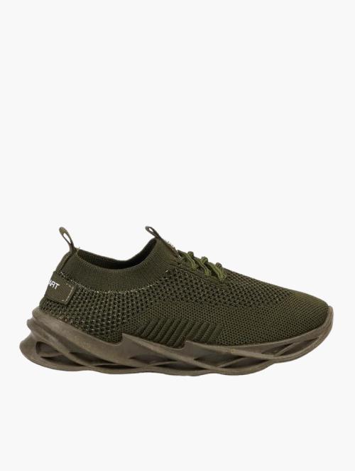 Urbanart Youths Olive Buzz 5 Knit Sneakers