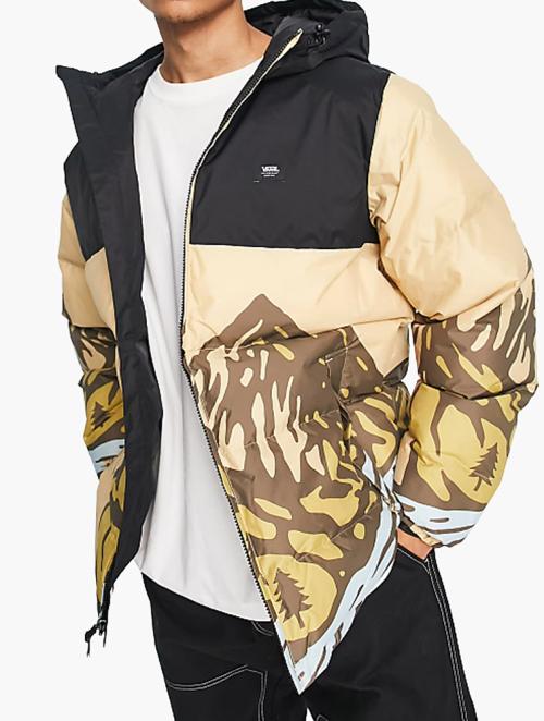 Vans Beige & Multicolour Puffer Jacket