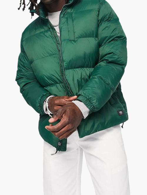 Vans Green High Collar Puffer Jacket