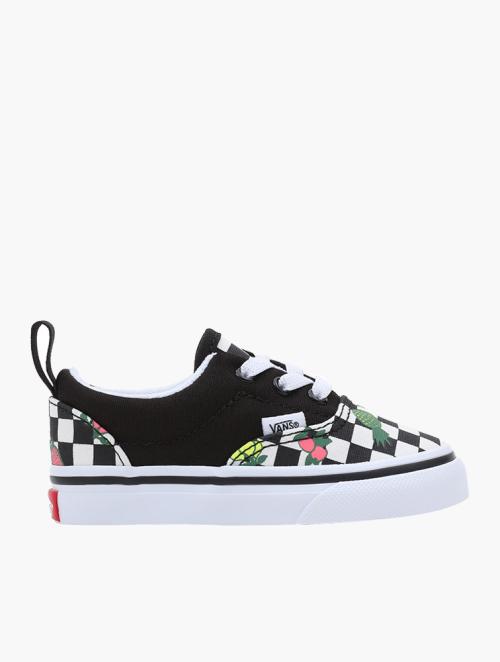Vans Kids Fruit Checkerboard Black Era Elastic Lace Sneakers