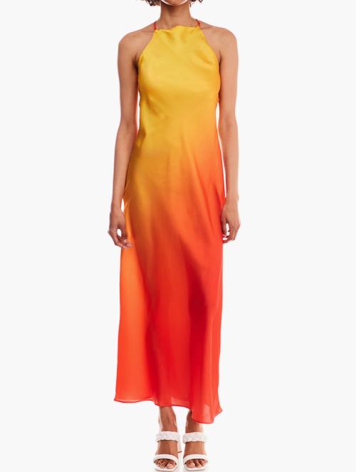 VELVET Velvet Occasion Dress - Orange Ombre