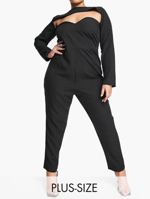 Vesper Black Square Neck Jumpsuit