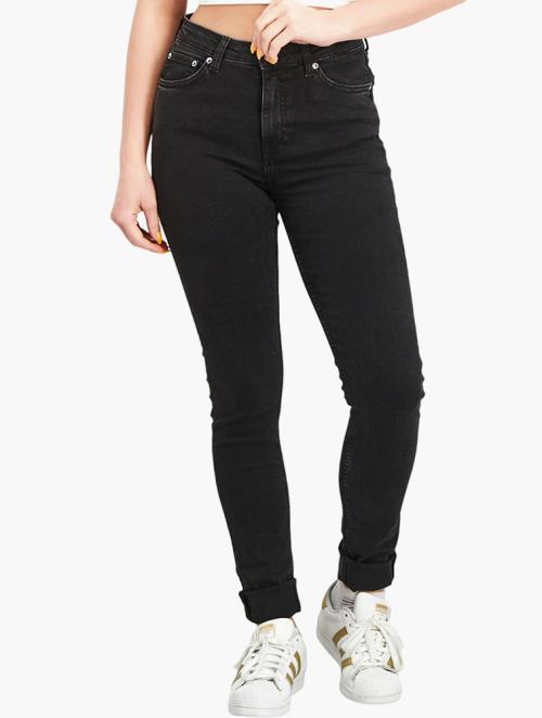 Weekday Black High Waist Skinny Jeans