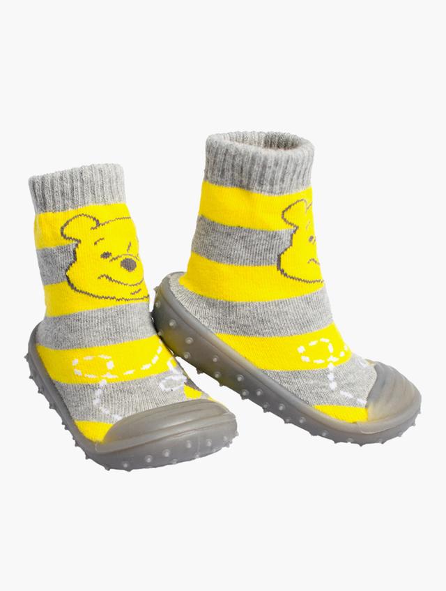 Winnie-the-Pooh Infants Winnie The Pooh Yellow & Grey Rubber Booties