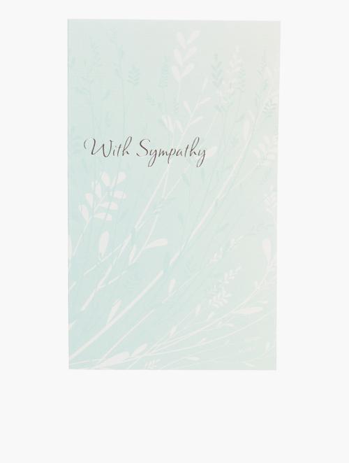 Woolworths Aqua Sympathy Card