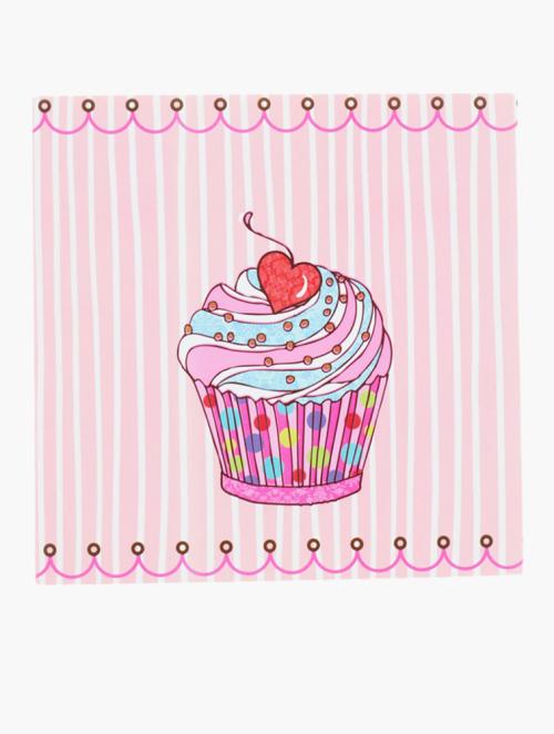 Woolworths Pink & Multi Cupcake Card