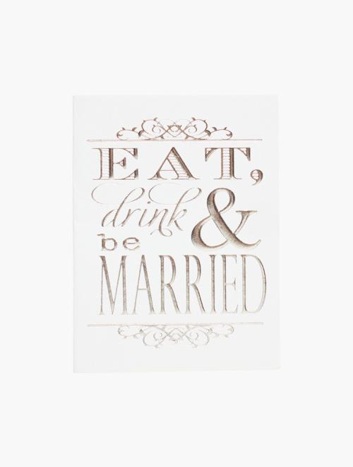 Woolworths Silver Eat & Drink Be Married Card