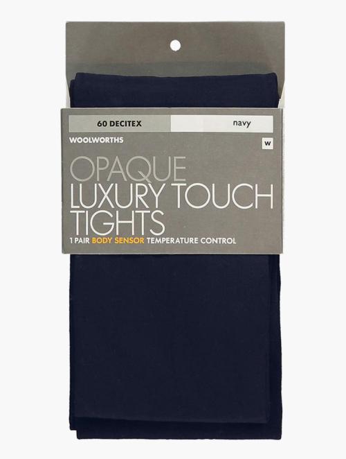 Woolworths Navy Body Sensor Luxury Touch Opaque Tights