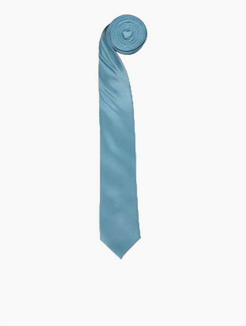 Woolworths Medium Blue Slim Satin Tie