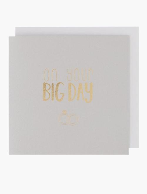 Woolworths Gold Foil Big Day Card