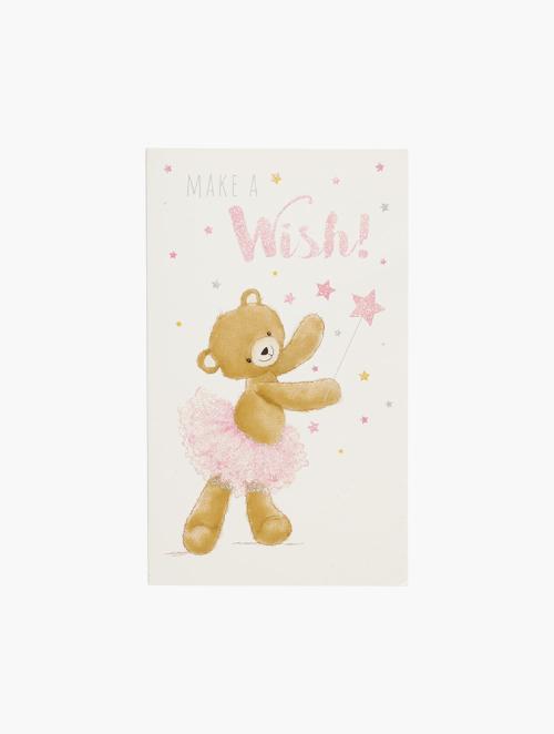 Woolworths Pink & White Make A Wish Card
