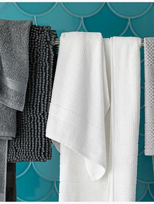 Woolworths Medium Grey Brights Cotton Bath Towel