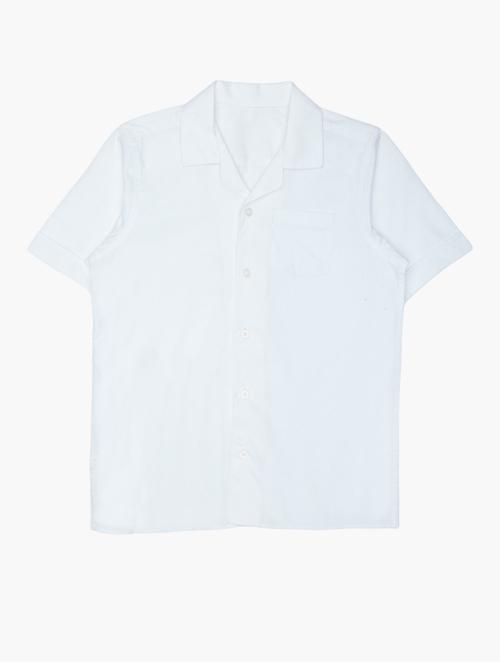 Woolworths White Plain Cotton Shirt