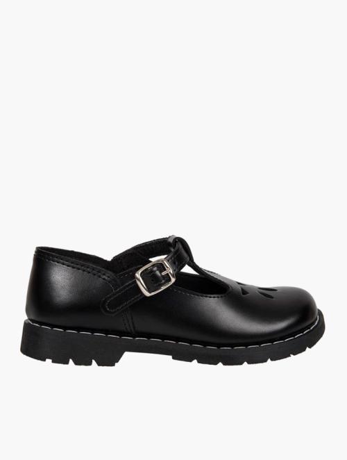 Woolworths Black Leather School Shoes
