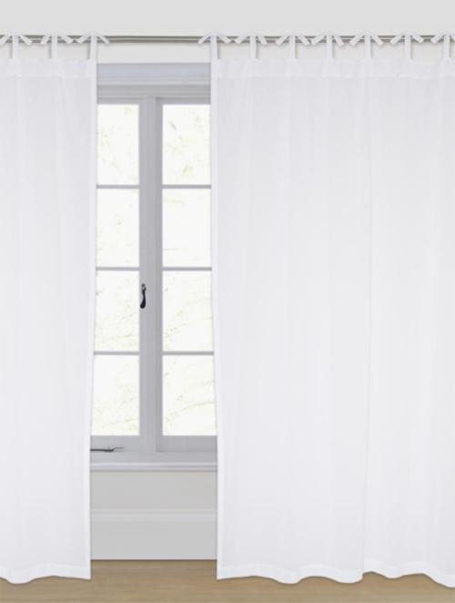 Woolworths White Muslin Tie Top Sheer Curtain 218X140Cm