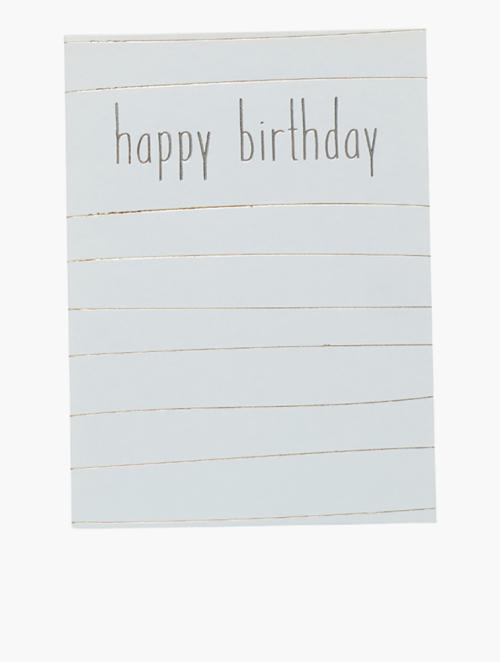 Woolworths Multi Happy Birthday Lines Card