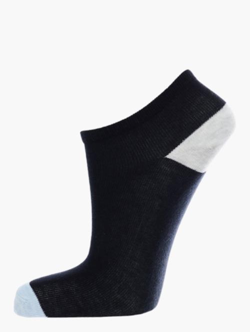 Woolworths Black Colour-block Cotton Rich Trainer Liners