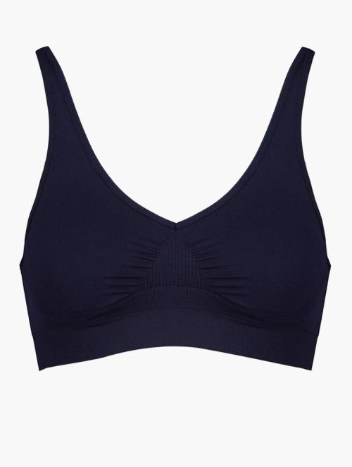 MyRunway  Shop Jockey Blue Pure and Simple Cotton Crop Bra for Women from
